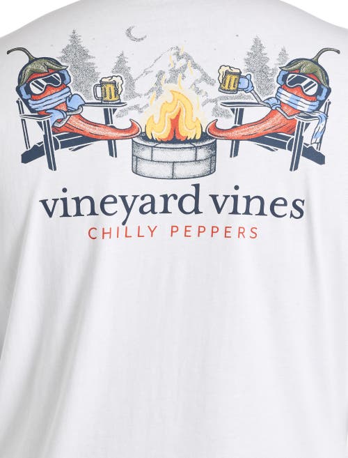 Vineyard Vines Big & Tall Chilly Peppers Graphic Tee In White