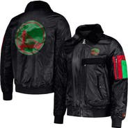 STARTER Men's Starter x Ty Mopkins Black Golden State Warriors Black History Month Satin Full-Zip Jacket