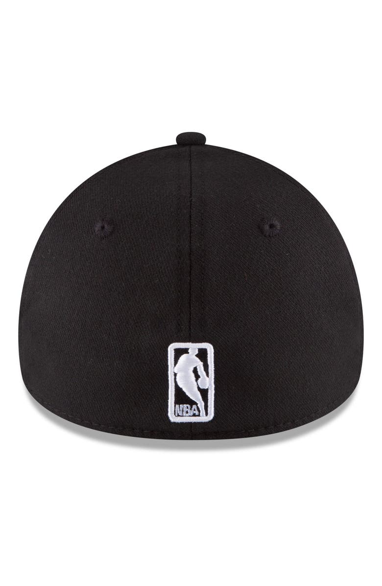New Era Men's New Era Black San Antonio Spurs Team Classic 39THIRTY Flex Hat, Main, color, 