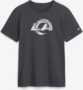 Nike Men's Nike Anthracite Los Angeles Rams Fractal Logo T-Shirt
