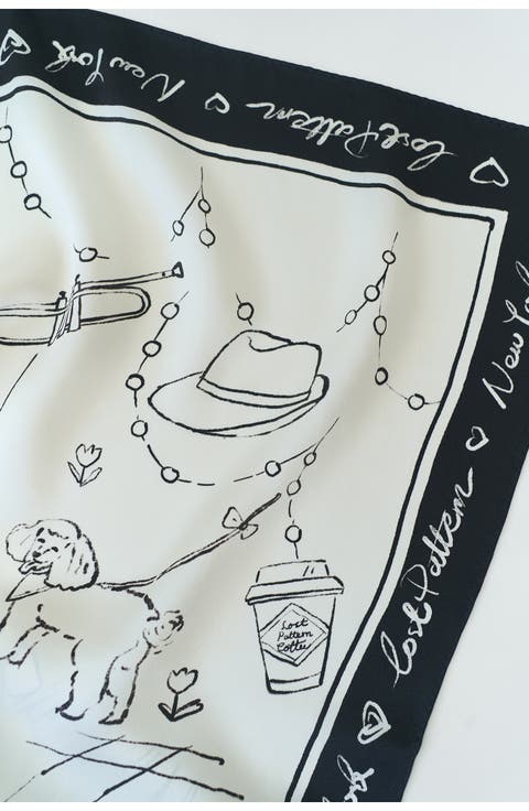 NYC in Sketches Silk Bandana