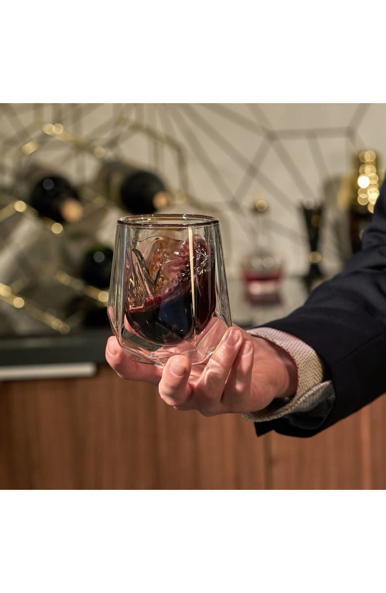 Viski Alchemi Aerating Wine Tasting Glass by Alchemi, Alternate, color, Clear