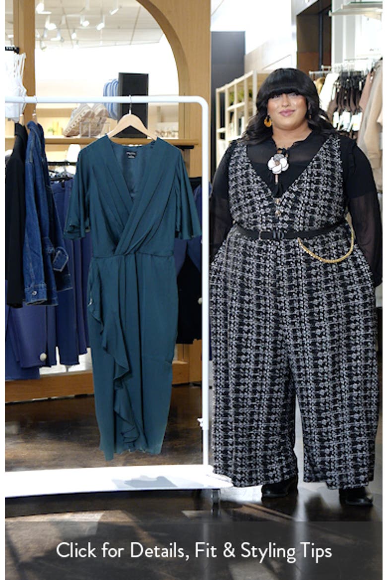 Soft Ruffle Faux Wrap Midi Dress video