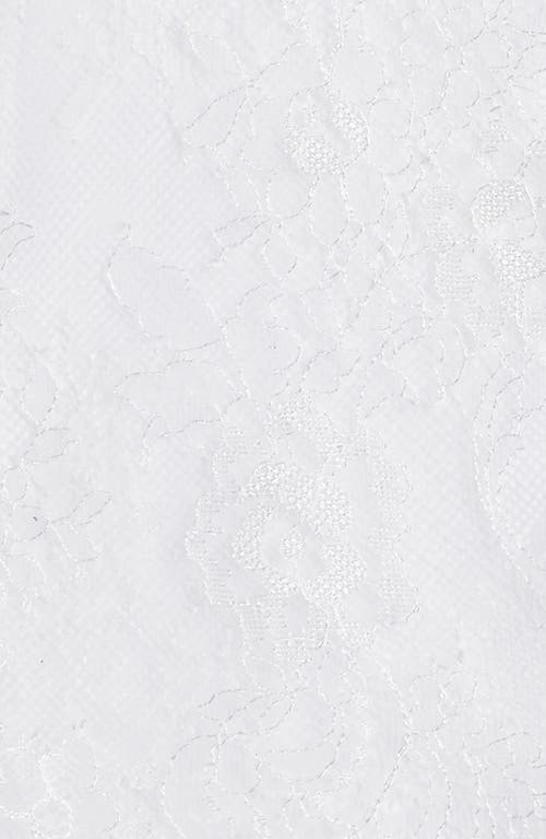 High Heel Jungle Emily Floral Lace Gloves In White