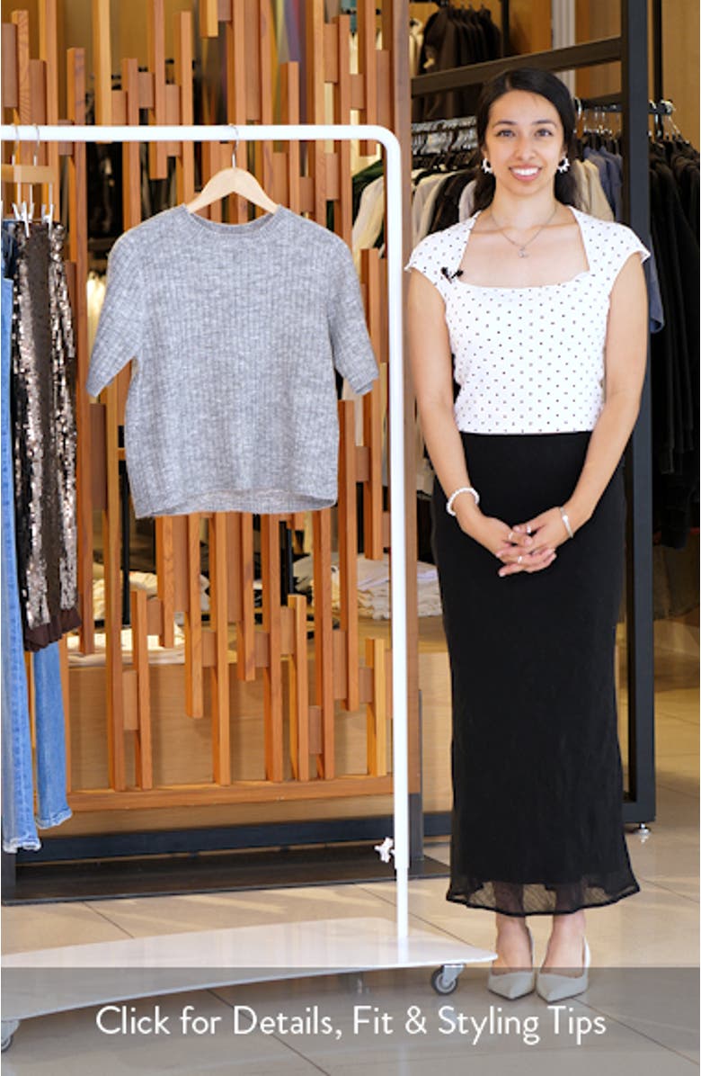 Sally Short Sleeve Sweater, sales video thumbnail