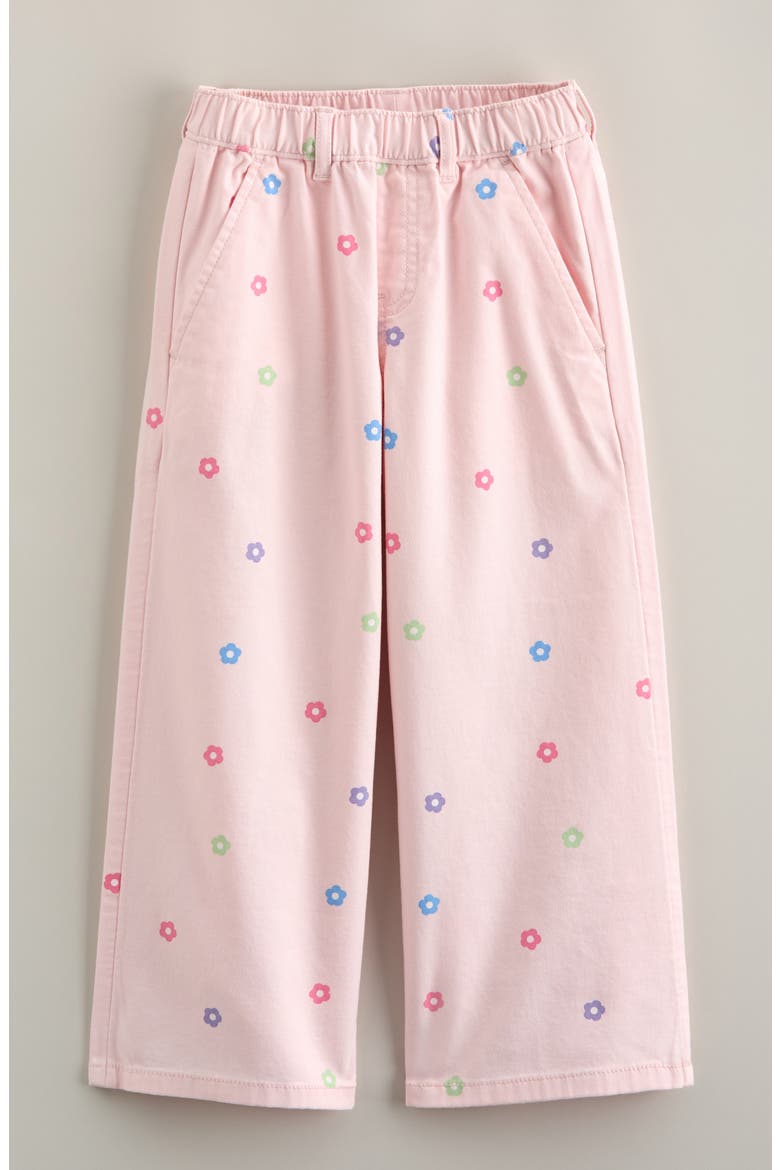 Kids' Wide Leg Pants, Main, color, PINK BALM FLOWER FRIENDS