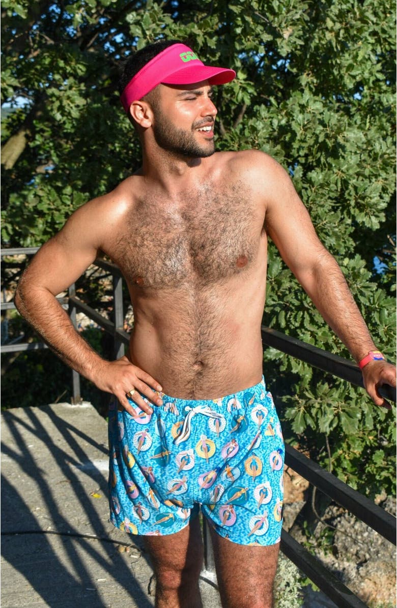 OOSC Poolside Men's Swim Shorts, Alternate, color, Multi