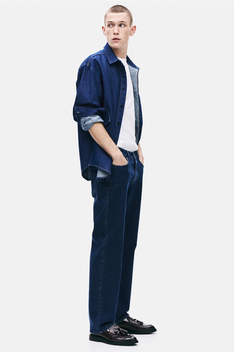Regular Jeans, Alternate, color, Dark denim blue