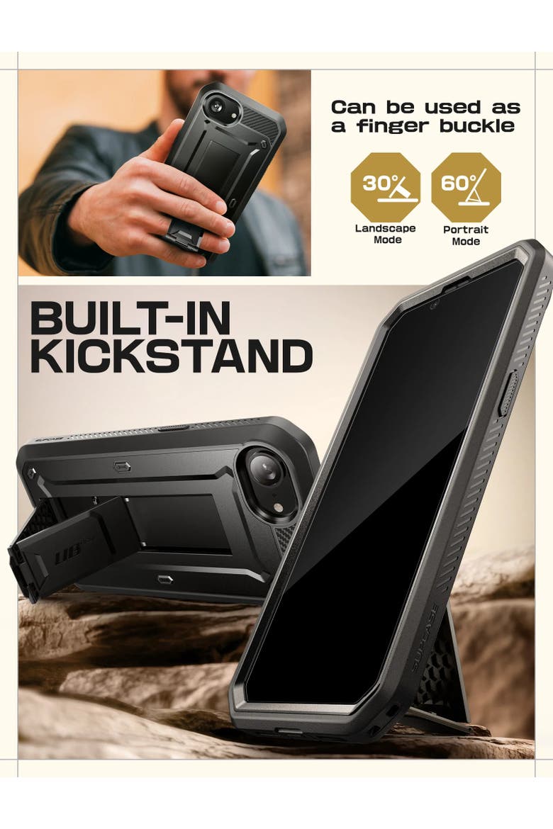 UB PRO Series iPhone 16e Rugged Case, Alternate, color, Black - iPhone 16e