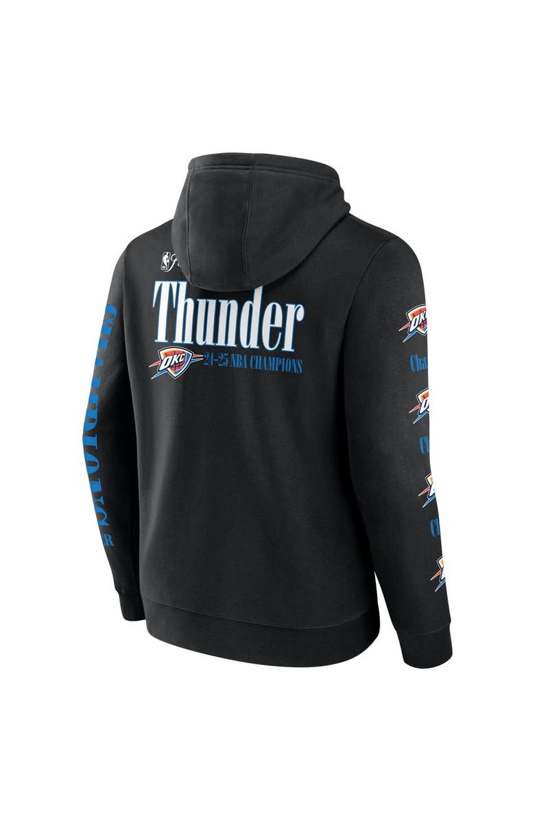 FANATICS Men's Fanatics  Black Oklahoma City Thunder 2025 NBA Finals Champions Open Shot Pullover Hoodie, Alternate, color, Black