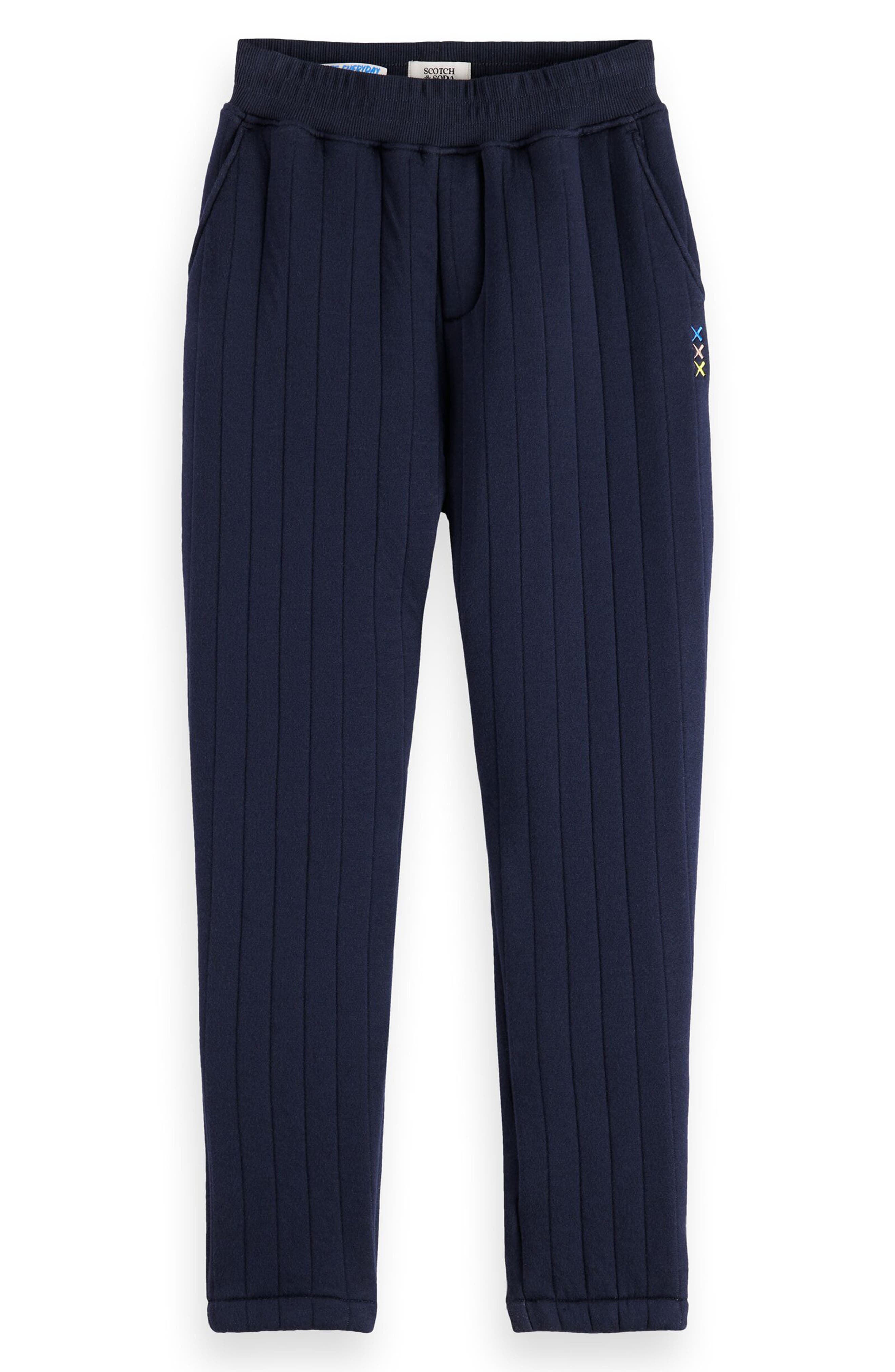 Scotch & Soda Kids' Quilted Contrast Pocket Sweatpants