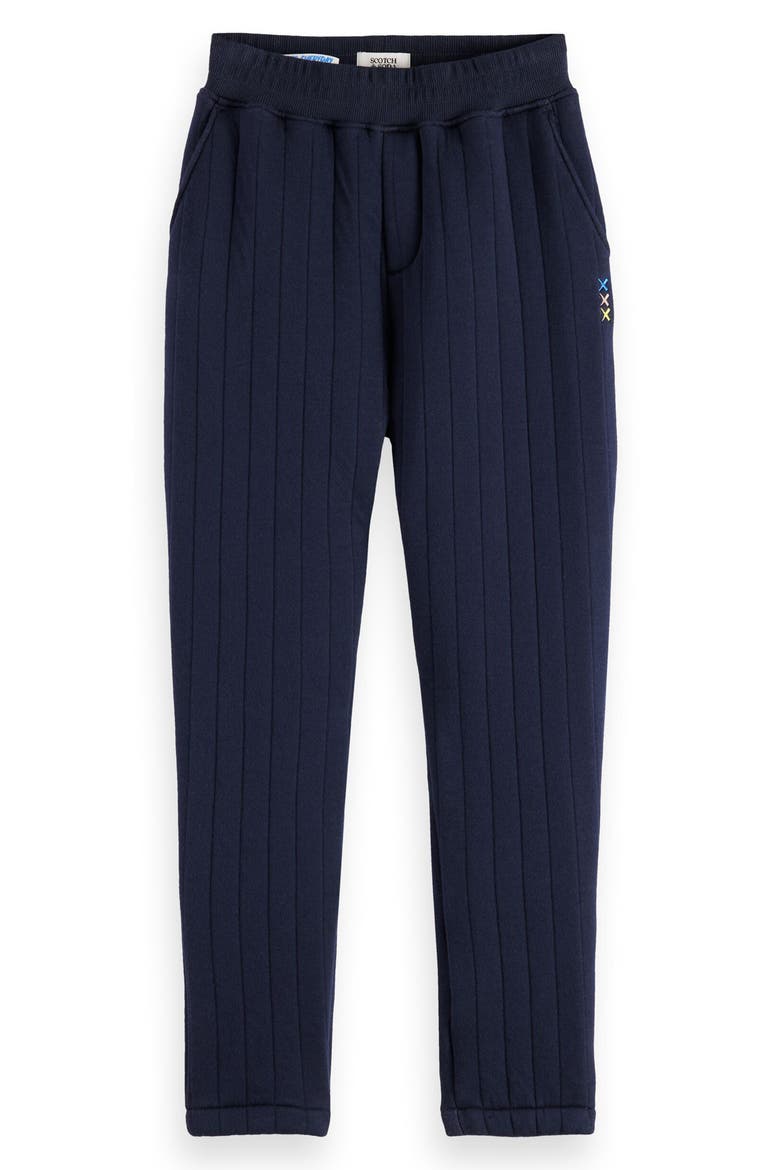 Kids' Quilted Contrast Pocket Sweatpants, Main, color, SKY CAPTAIN