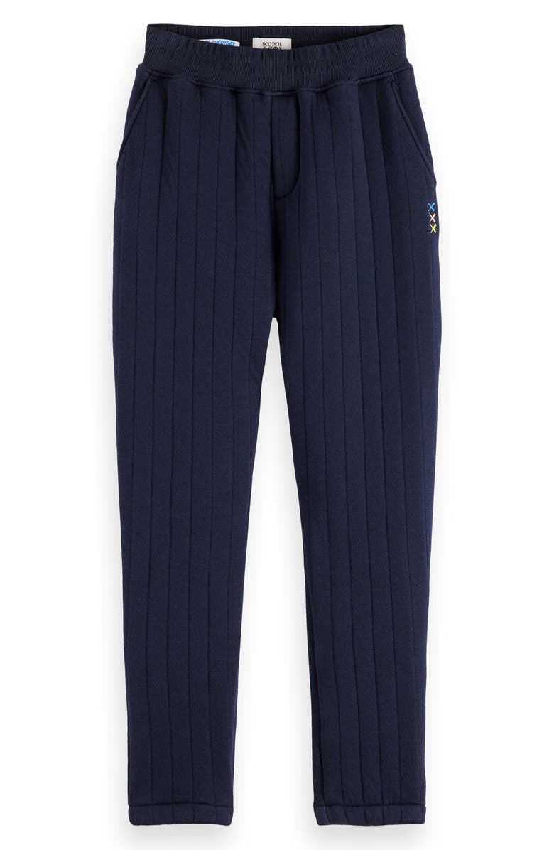 Scotch & Soda Kids' Quilted Contrast Pocket Sweatpants, Main, color, Sky Captain