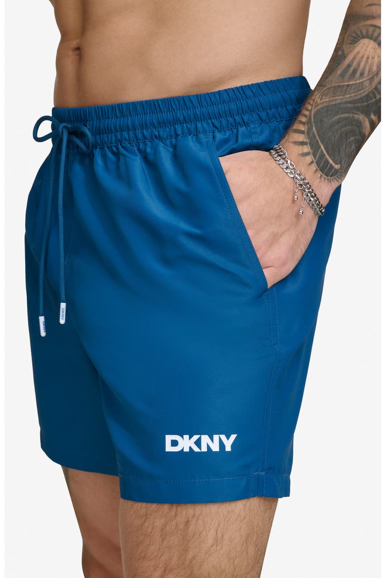 Core Solid Swim Trunks, Alternate, color, POSEIDON