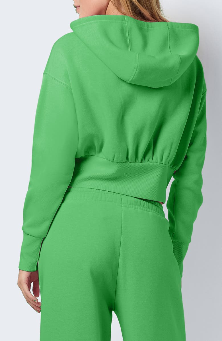 Noisy may Front Zip Crop Hoodie, Alternate, color, 