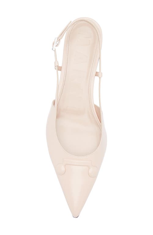 Marni Trunkaroo Pointed Toe Slingback Flat