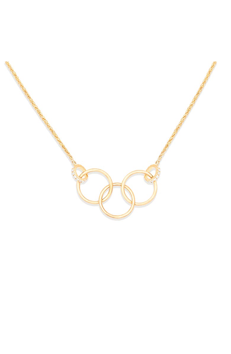 Campbell + Charlotte Crew Triple Circle Necklace, Main, color, Gold
