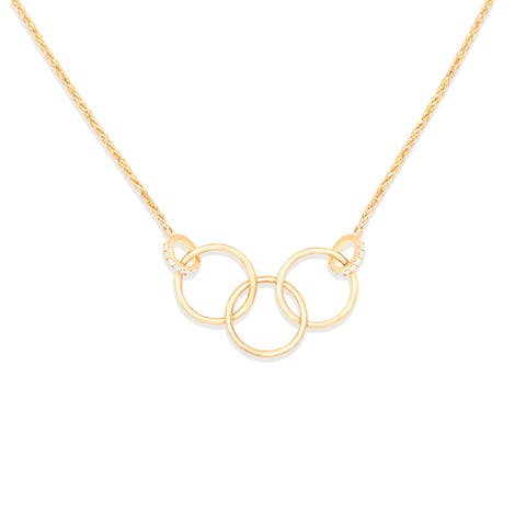 Crew Triple Circle Necklace