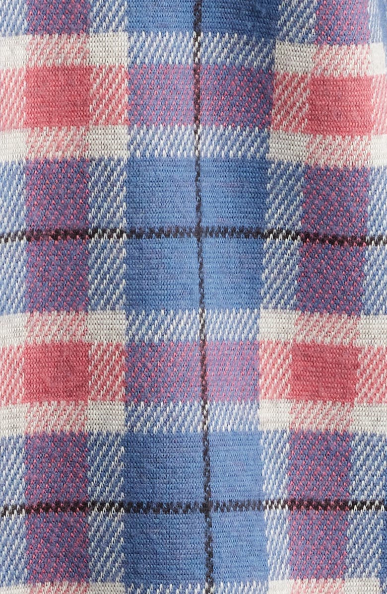 johnnie-O Kaden Plaid Knit Flannel Button-Up Shirt, Alternate, color,