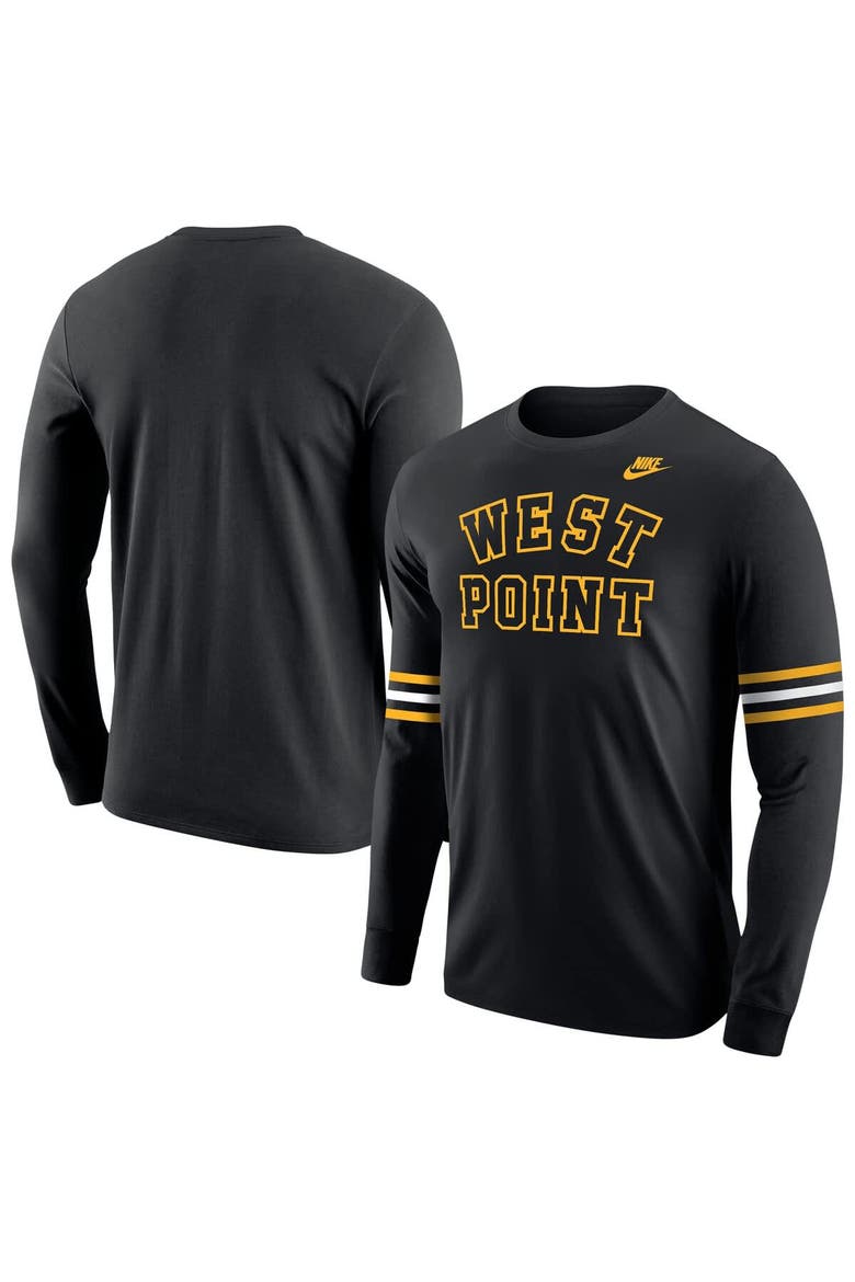 Men's Nike Black Army Black Knights West Point Classic Collection Long Sleeve T-Shirt, Main, color, Black