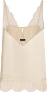 Dolce&Gabbana Lace Trimmed Silk Blend Satin Camisole