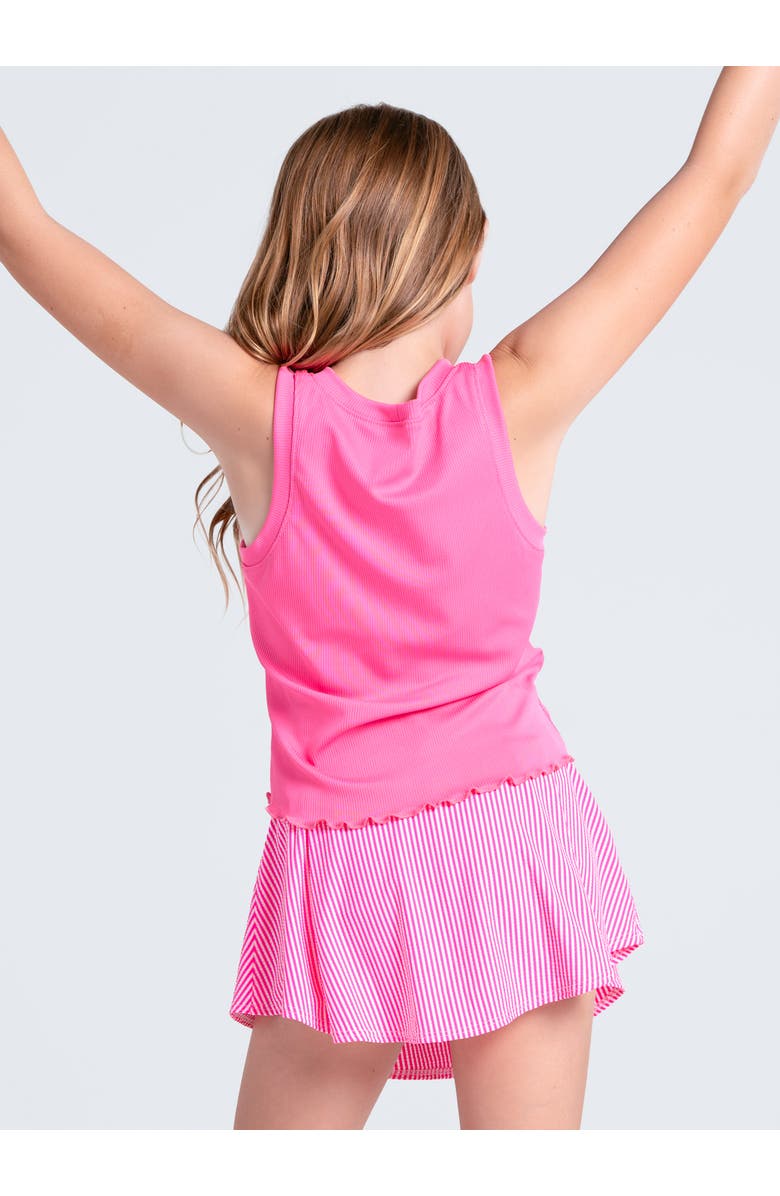 Lucky in Love Girls Flutterline Tank, Alternate, color, Taffy