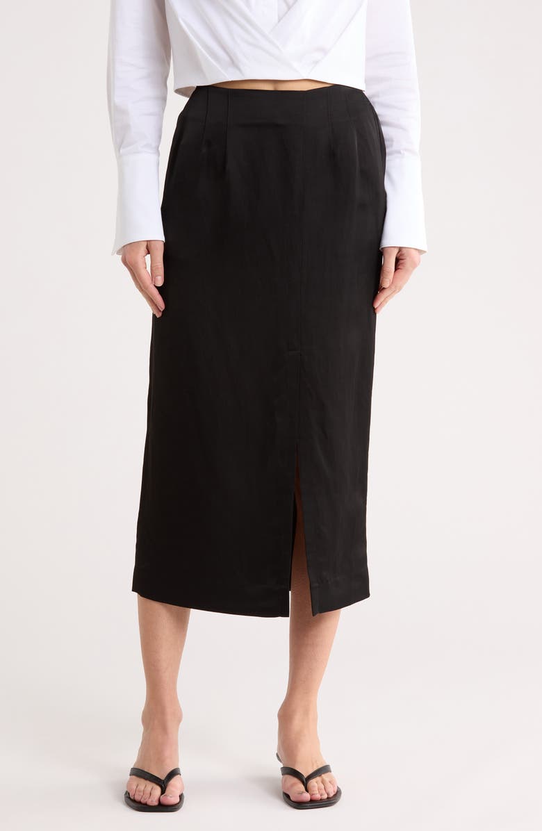 TWP Ladylike Skirt, Main, color, Black