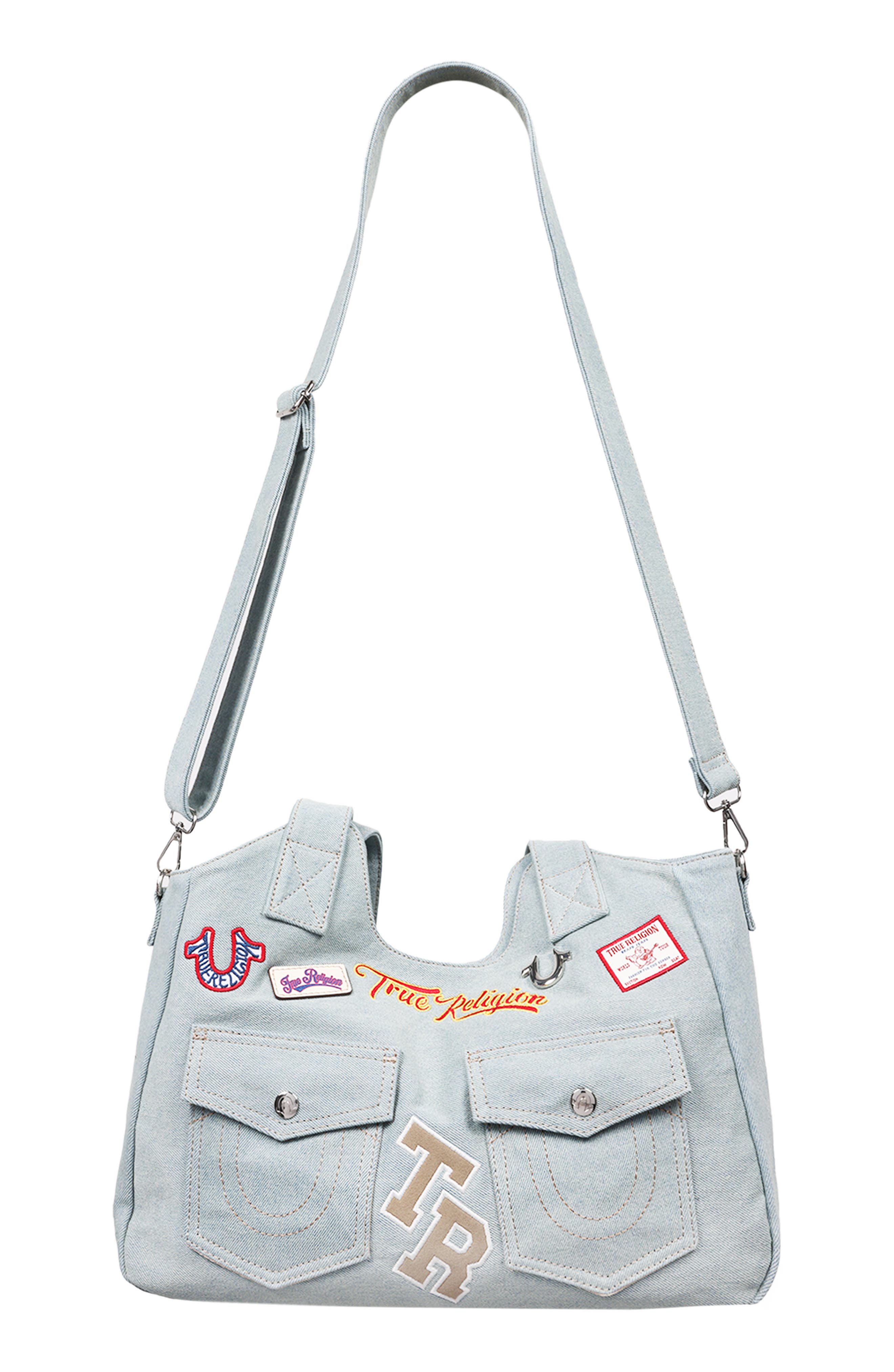 True Religion Agusto Patch Tote, Alternate, color, 