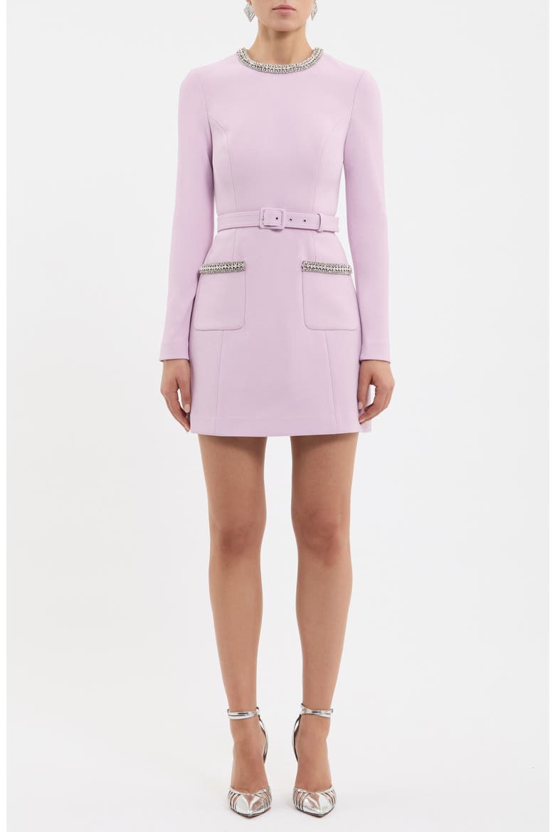 Yolanda Long Sleeve Minidress, Main, color, LILAC
