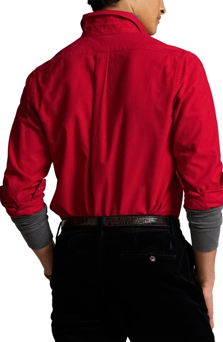Polo Ralph Lauren Brushed Oxford Button-Down Shirt, Alternate, color, 