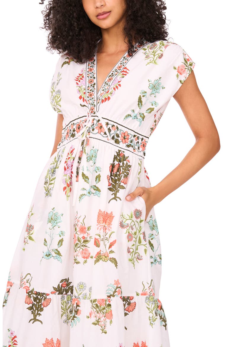V-Neck Maxi Dress, Alternate, color, SOFT PEACH