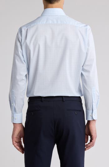 Check Cotton Blend Dress Shirt