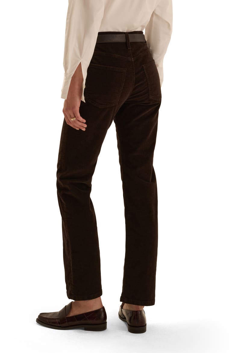 Alba Low Rise Straight Leg Corduroy Pants, Alternate, color, ESSPRESO