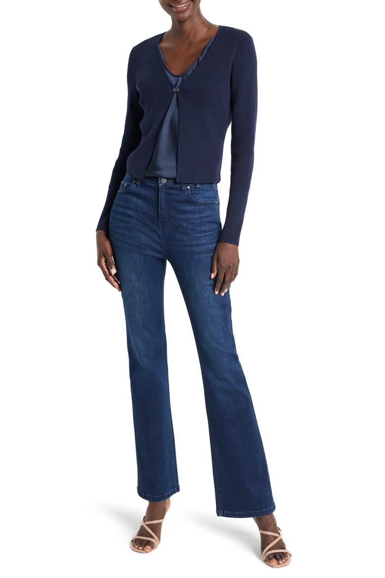 Cool Nights Rib Cardigan, Alternate, color, DARK INDIGO