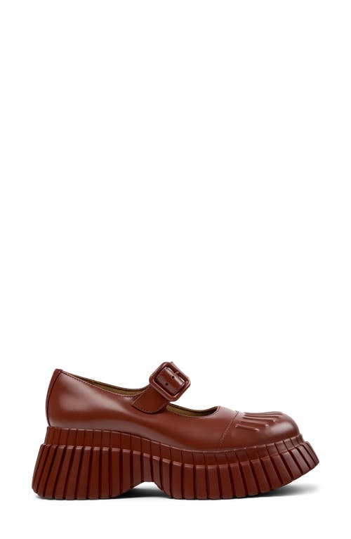 Shop Camper Pix Bcn Platform Mary Jane Flat In Medium Red
