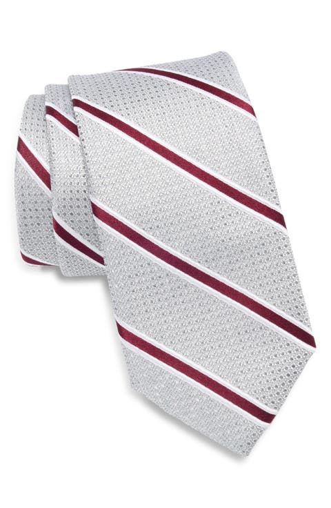 Tobin Stripe Silk Jacquard Tie