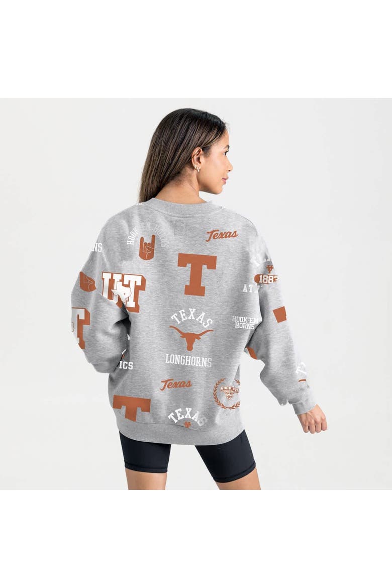 Women's Gameday Couture Gray Texas Longhorns Always on Repeat Fleece Sweatshirt, Alternate, color, Gray