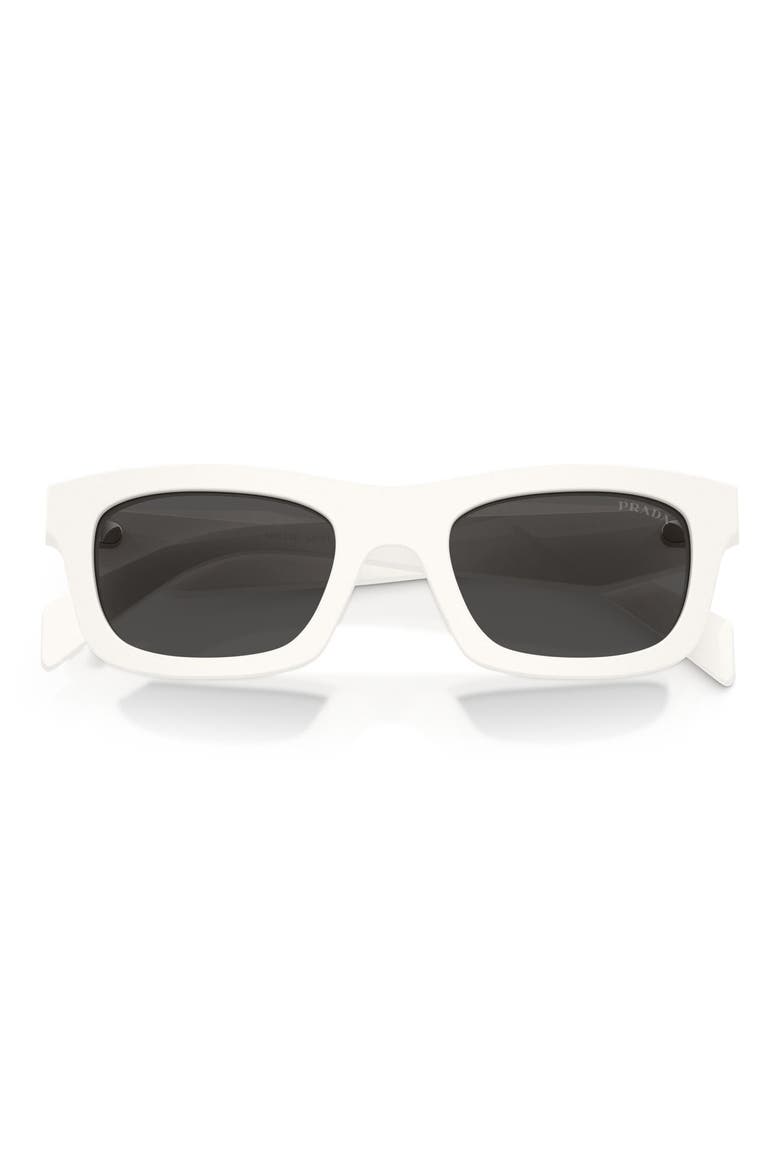 50mm Pillow Sunglasses, Alternate, color, TALC / DARK GREY