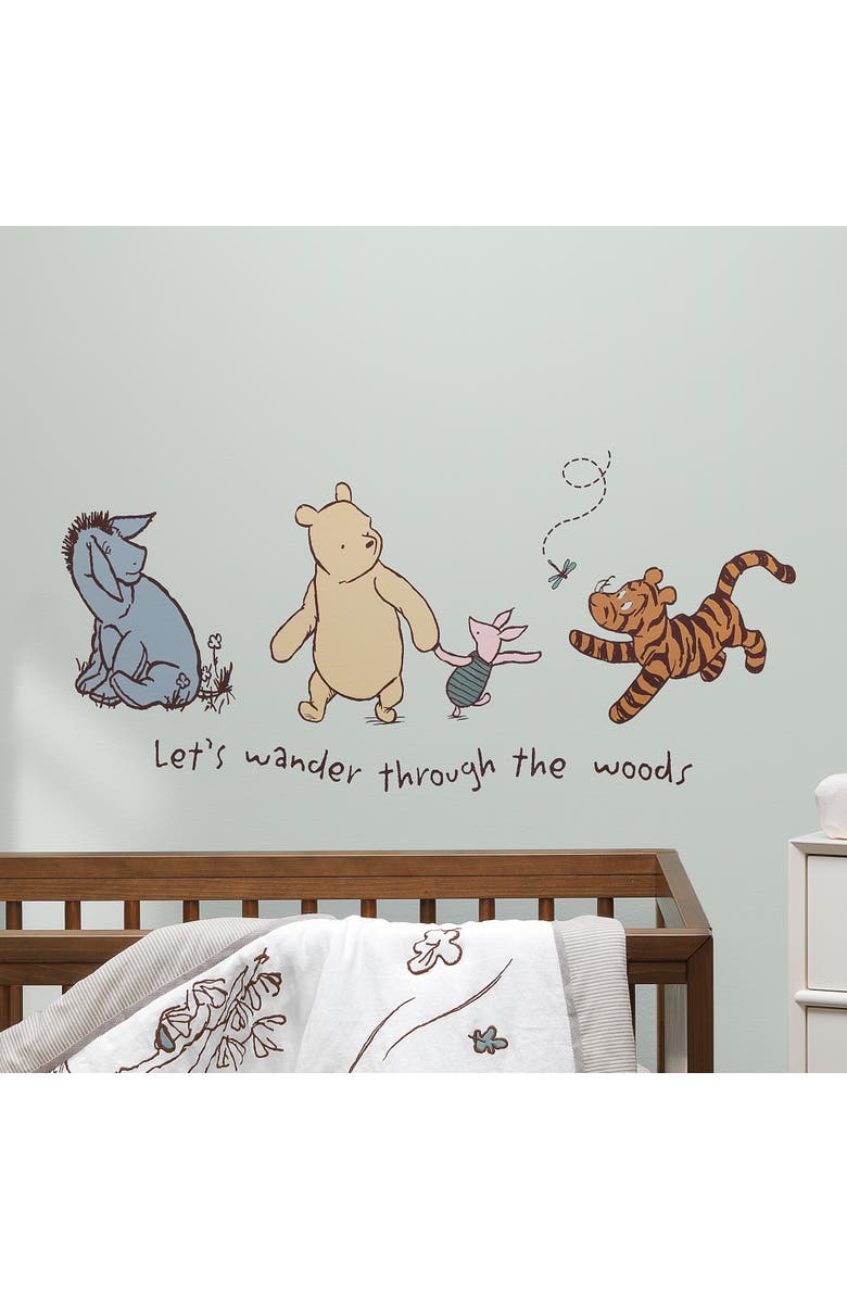 Lambs & Ivy Disney Baby Storytime Pooh Wall Decals / Stickers Winnie the Pooh/Piglet/Tigger/Eeyore, Alternate, color, Multicolor