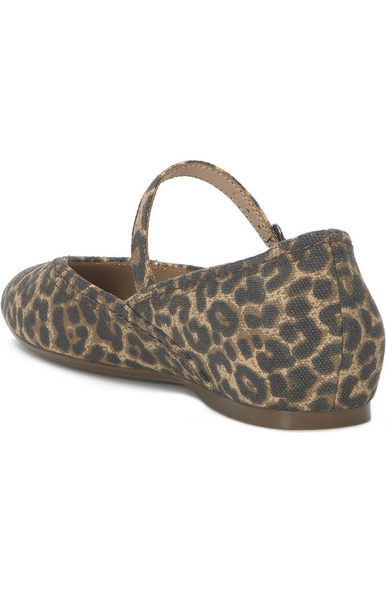 Lucky Brand Cyrena Mary Jane Flat, Alternate, color, Natural Leopard Print Canvas