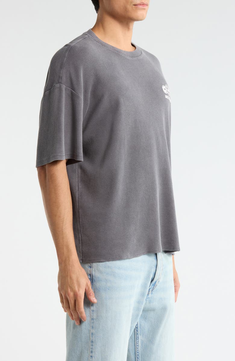 PacSun Cardinal Room Oversize Cotton Graphic T-Shirt, Alternate, color, Charcoal