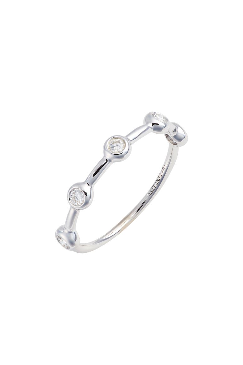 Monaco Bezel Diamond Ring (Nordstrom Exclusive), Main, color, WHITE GOLD/ DIA