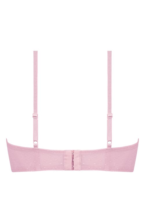 Shop Hunkemoller Hunkemöller Juliette Longline Underwire Bra In Silver Pink