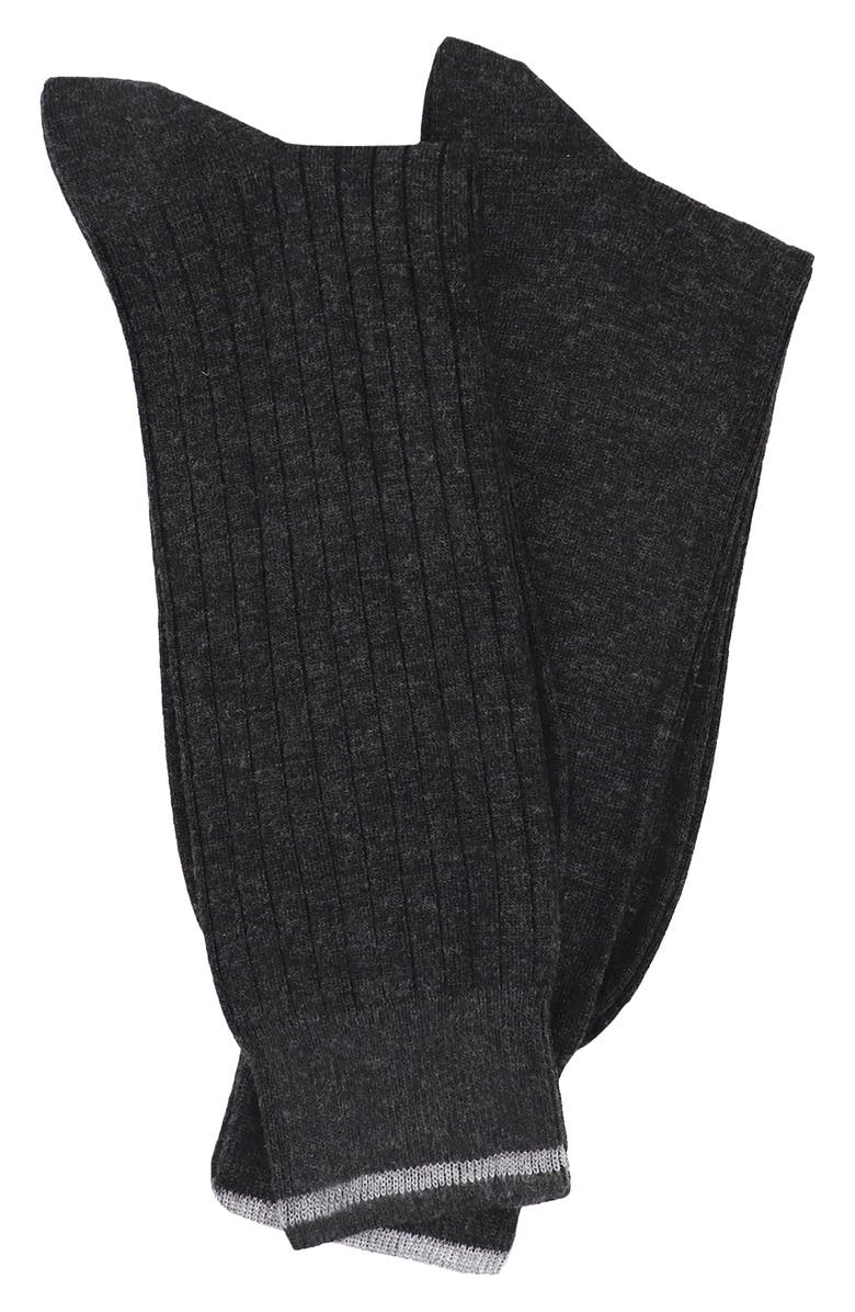 Lorenzo Uomo 2-Pack Assorted Heathered Dress Socks, Main, color,