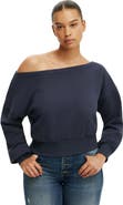 Cotton On Women's Relaxed Off Shoulder Sweatshirt