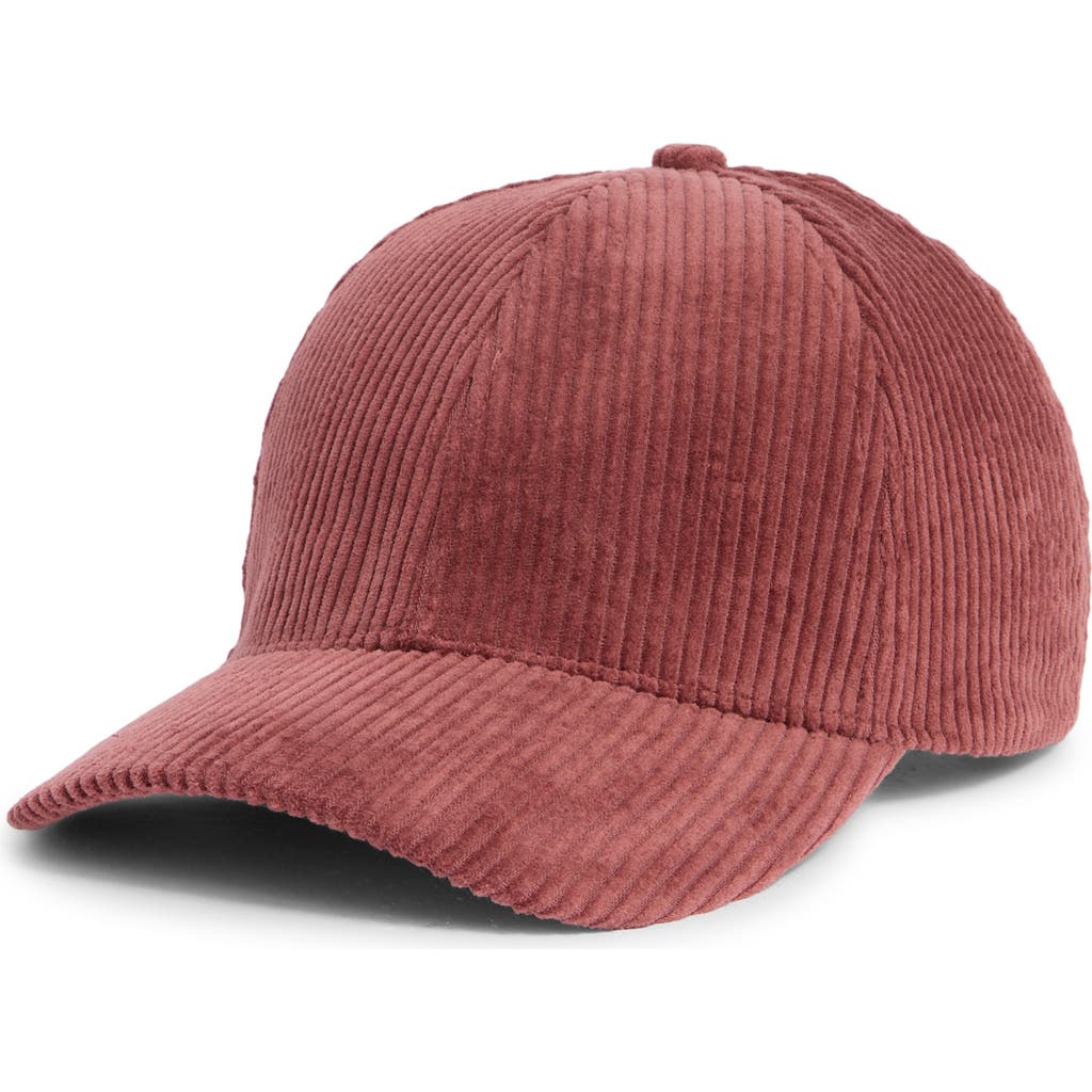 David & Young Corduroy Baseball Cap In Gold