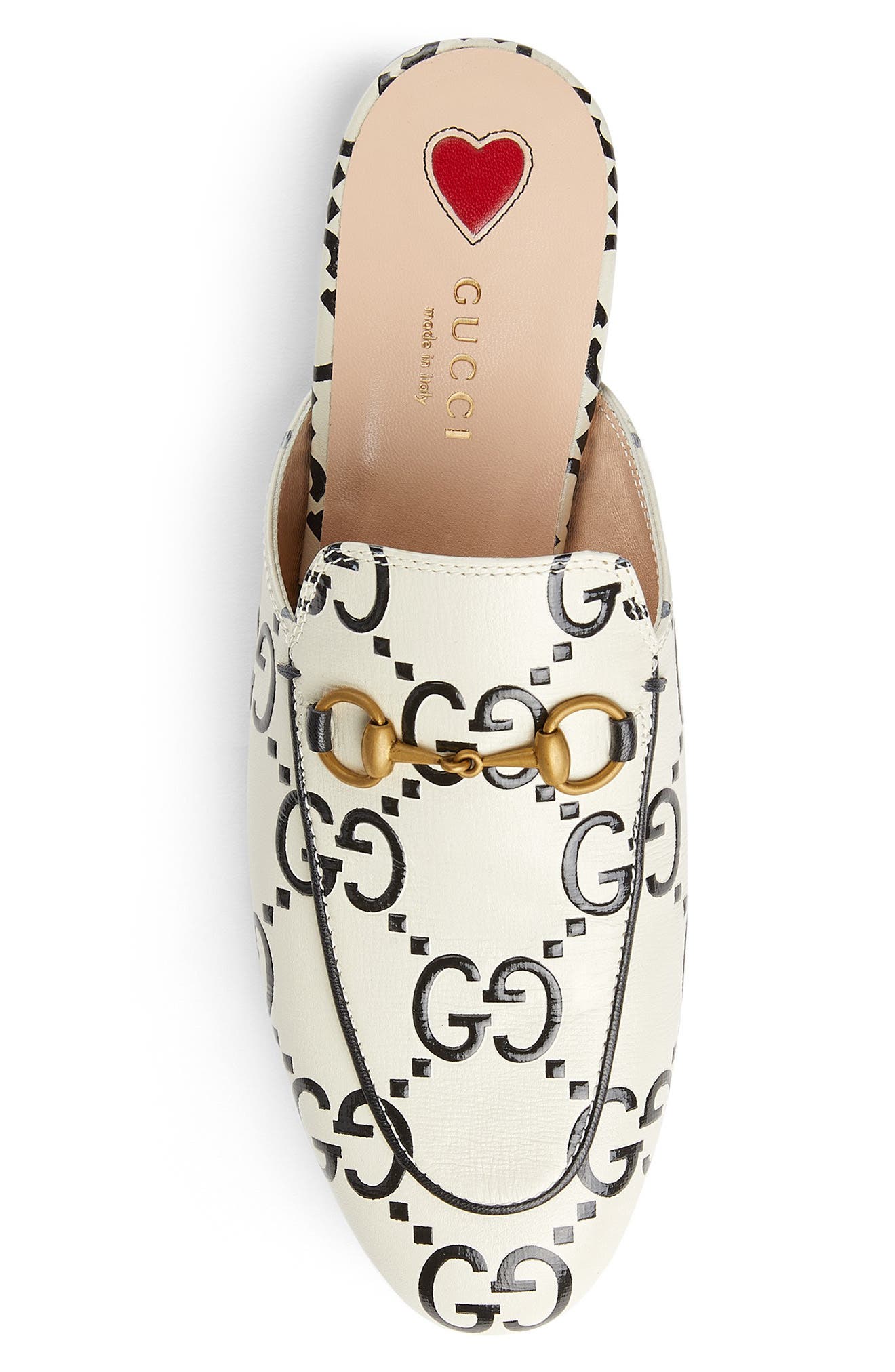 Gucci Princetown GG Logo Horsebit Mule, Alternate, color, 