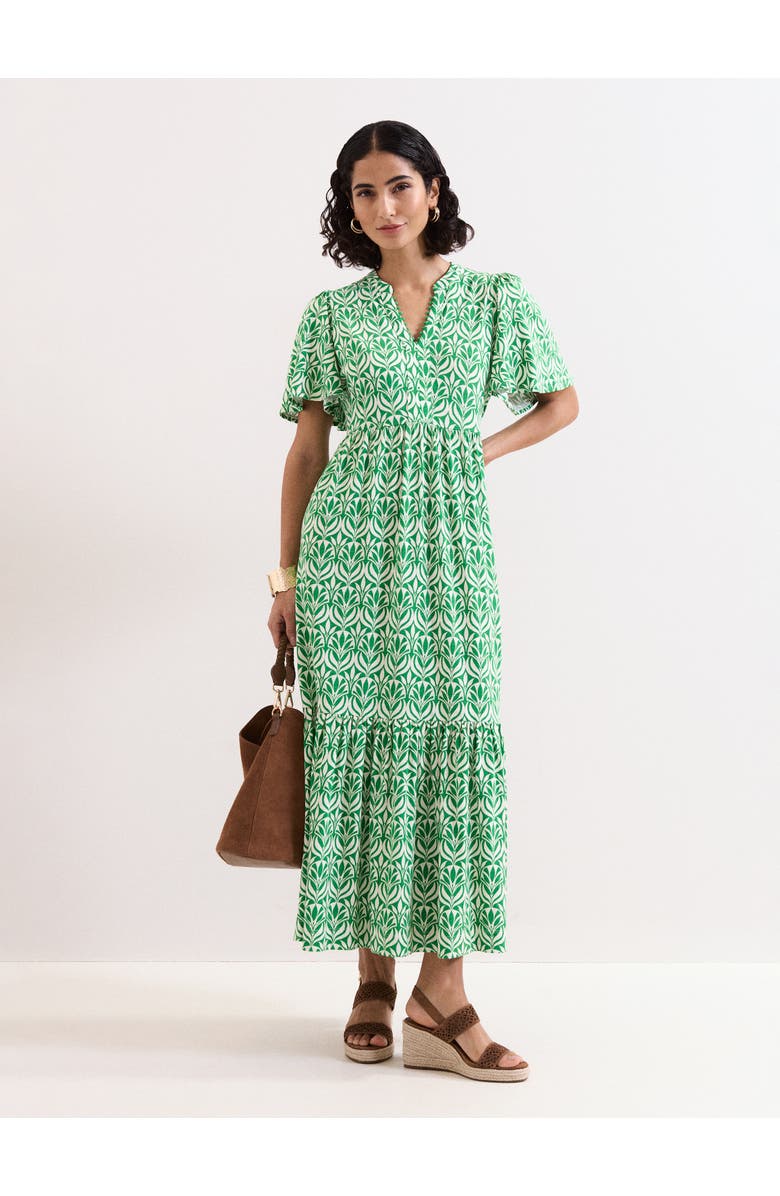 Phase Eight Shakira Jersey Dress, Main, color, Green