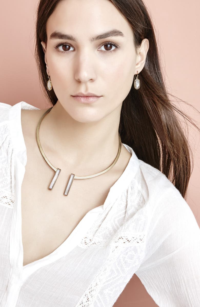 Kendra Scott 'Tristan' Hinge Station Collar Necklace, Alternate, color, 