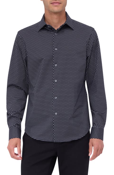 James OoohCotton® Dot Button-Up Shirt
